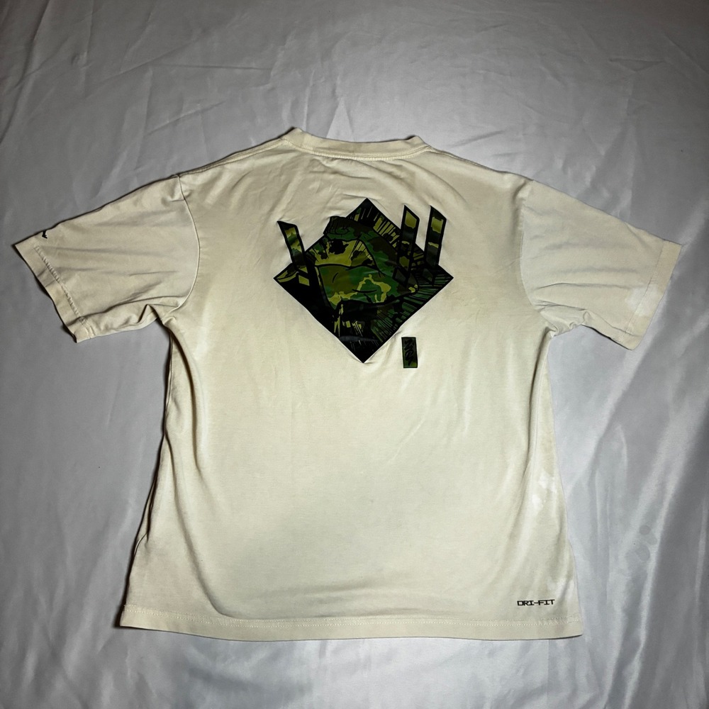 Jordan Zion Williamson Lets Dance Dri-FIT Graphic T-Shirt Tan Mens Small S - Picture 5 of 13